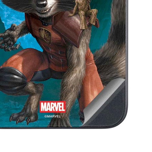 Marvel Rocket and Baby Groot Cosmic Bond Galaxy A54 5G Skin